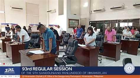 REGULAR SESSION of the 9th Sangguniang Panlungsod of the .